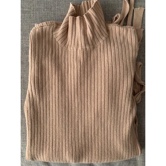 ✨COTTON CANDY LA COMFY LONG SLEEVE MOCK-NECK RIBBED DRESS - SIZE: S/M - Picture 4 of 5
